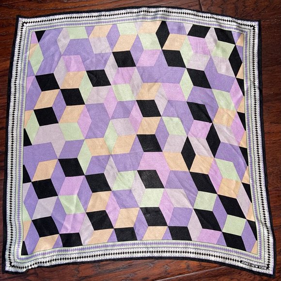 Designer, Vintage Jones New York Silk Scarf - Picture 6 of 8